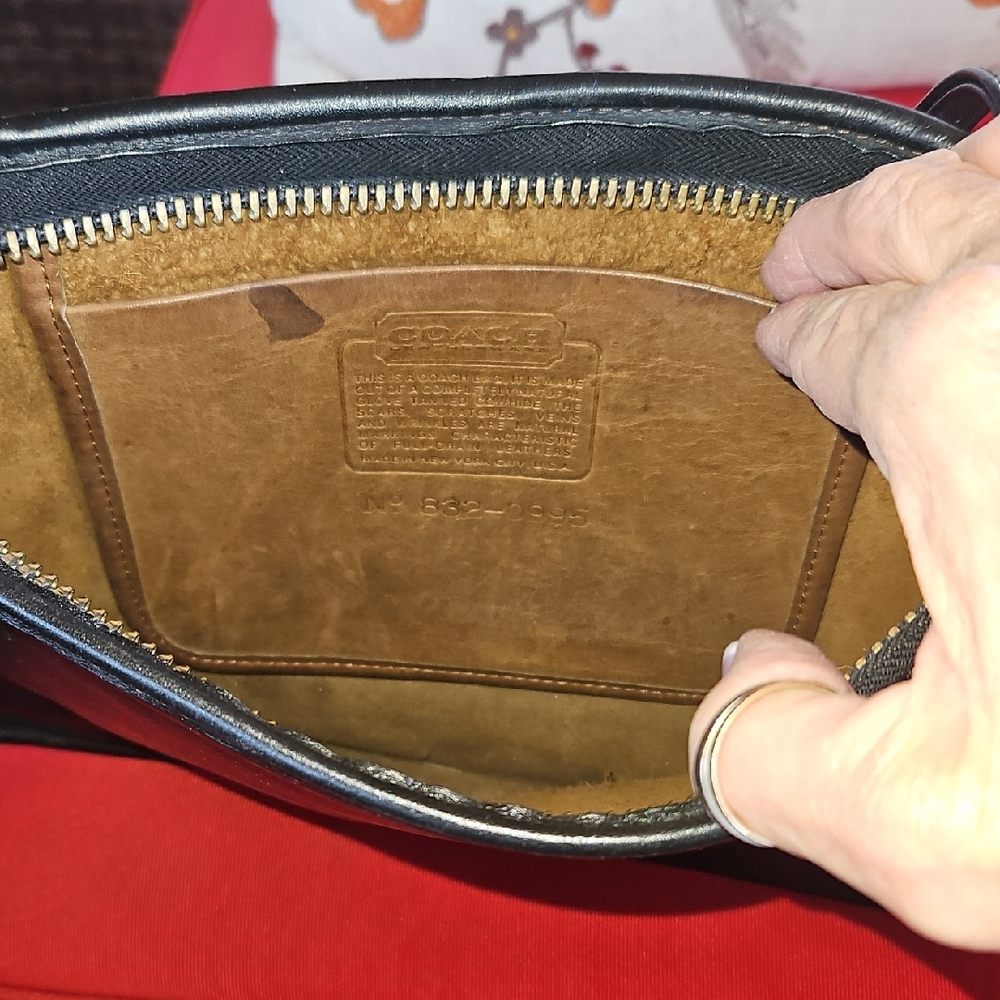 Coach Black Leather Women's Briefcase Or Table Bag. - Picture 4 of 9